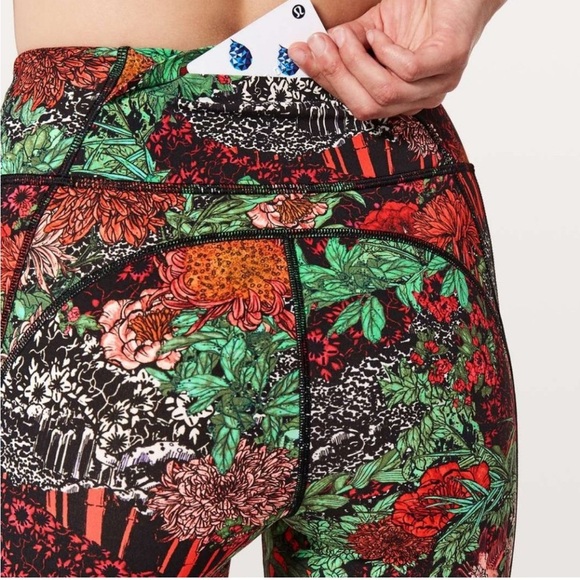 Lululemon Time To Sweat Crop 23" Zen Garden Multi - Picture 4 of 9